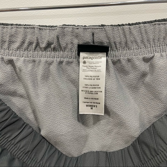 Patagonia Women’s Strider Shorts 3 1/4 Grey Pink Size Medium - Picture 6 of 7
